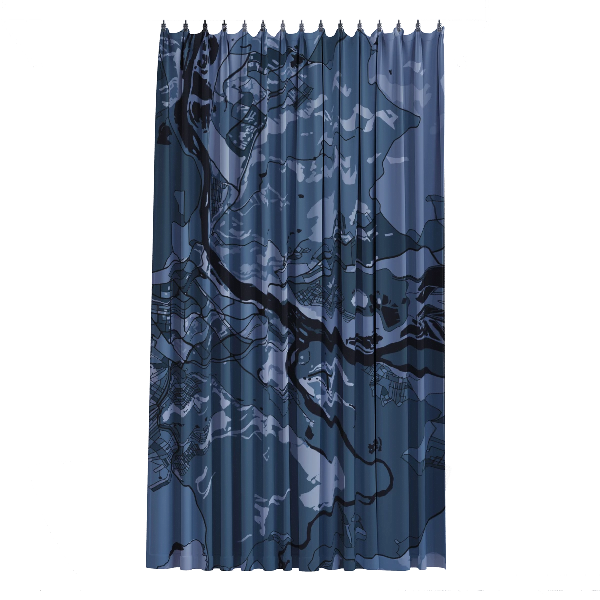 Bath Curtain - Silver