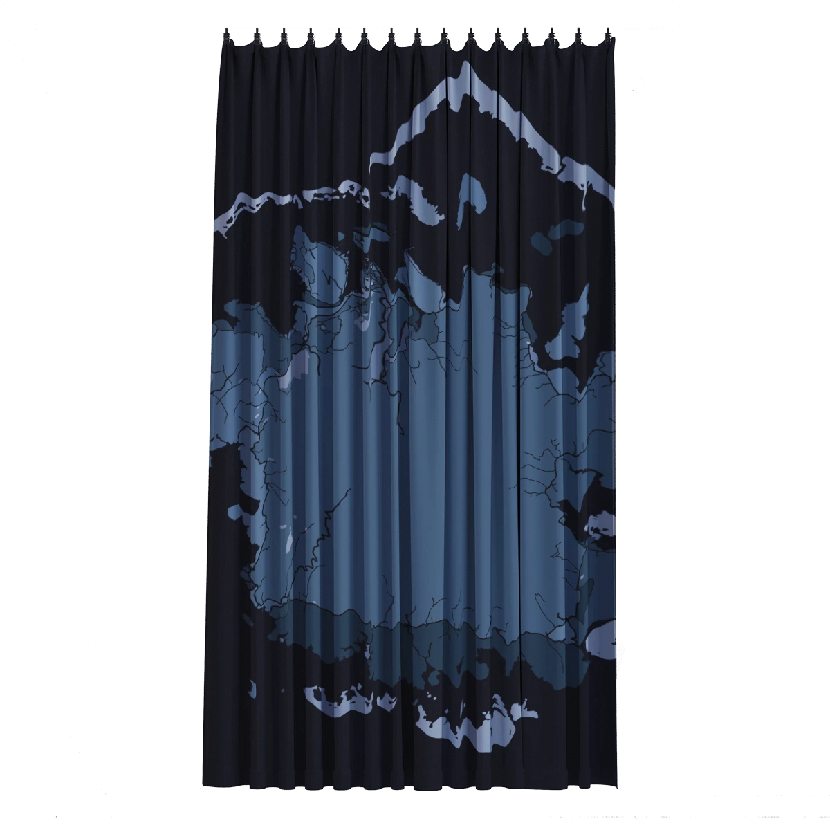 バスカーテン - シルバー