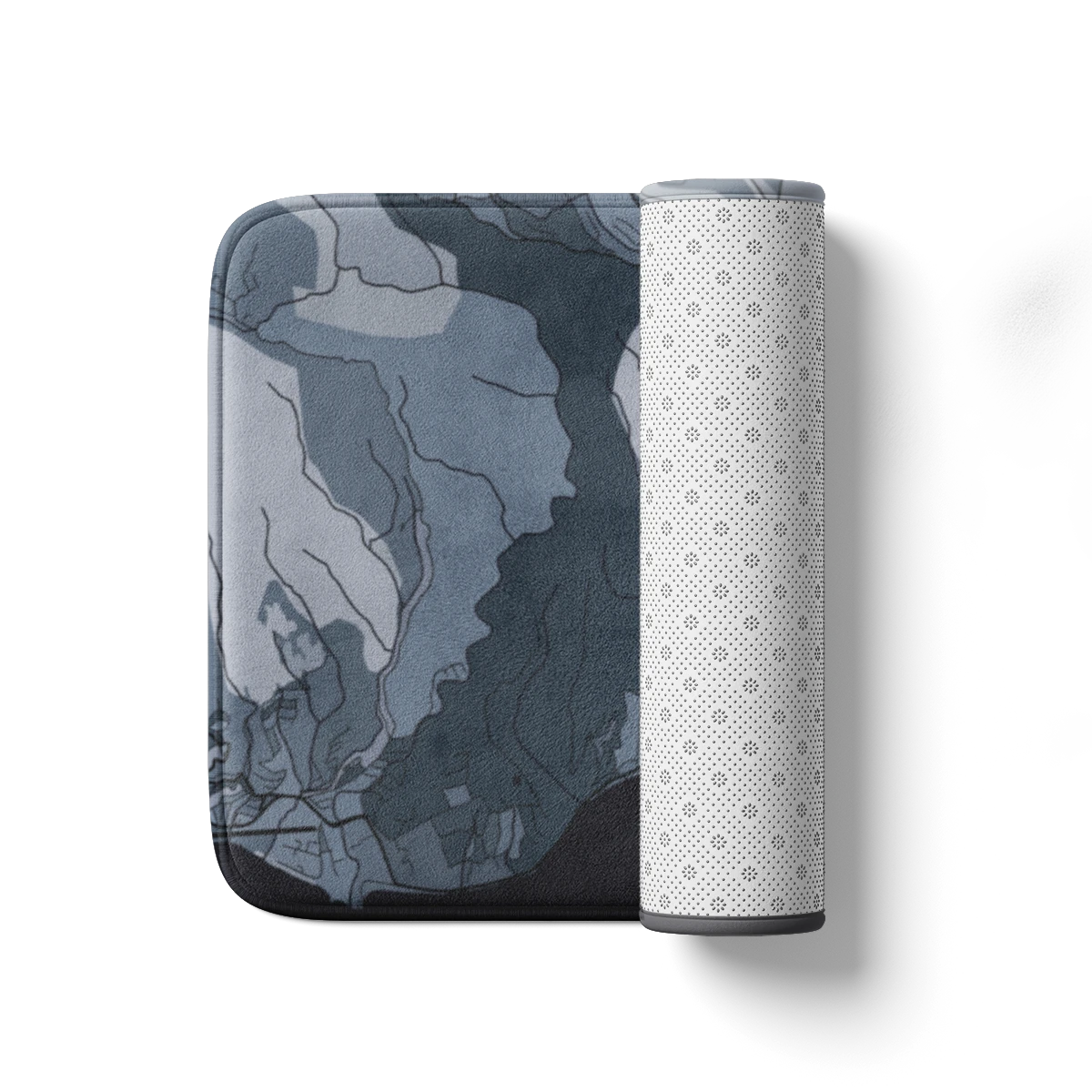 욕실 매트 - 실버