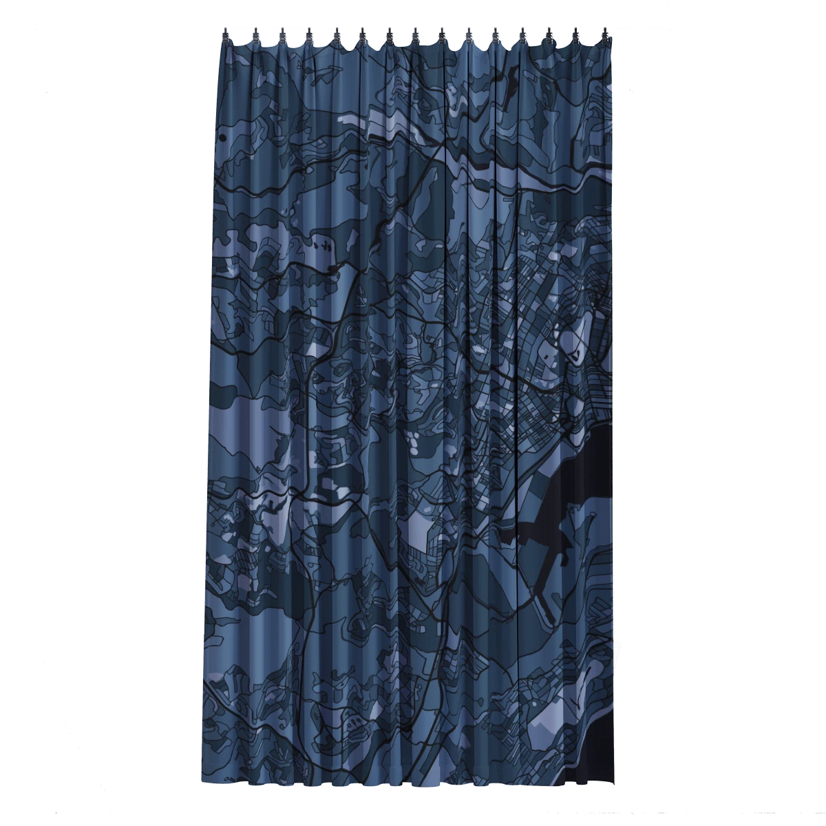 Bath Curtain - Silver