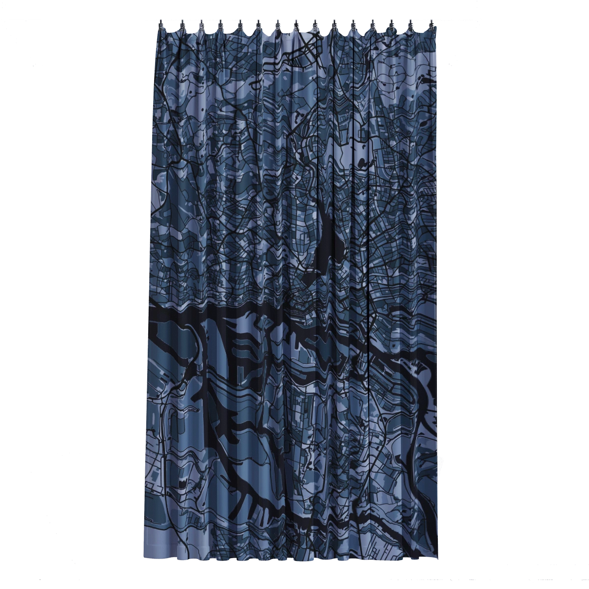 バスカーテン - シルバー