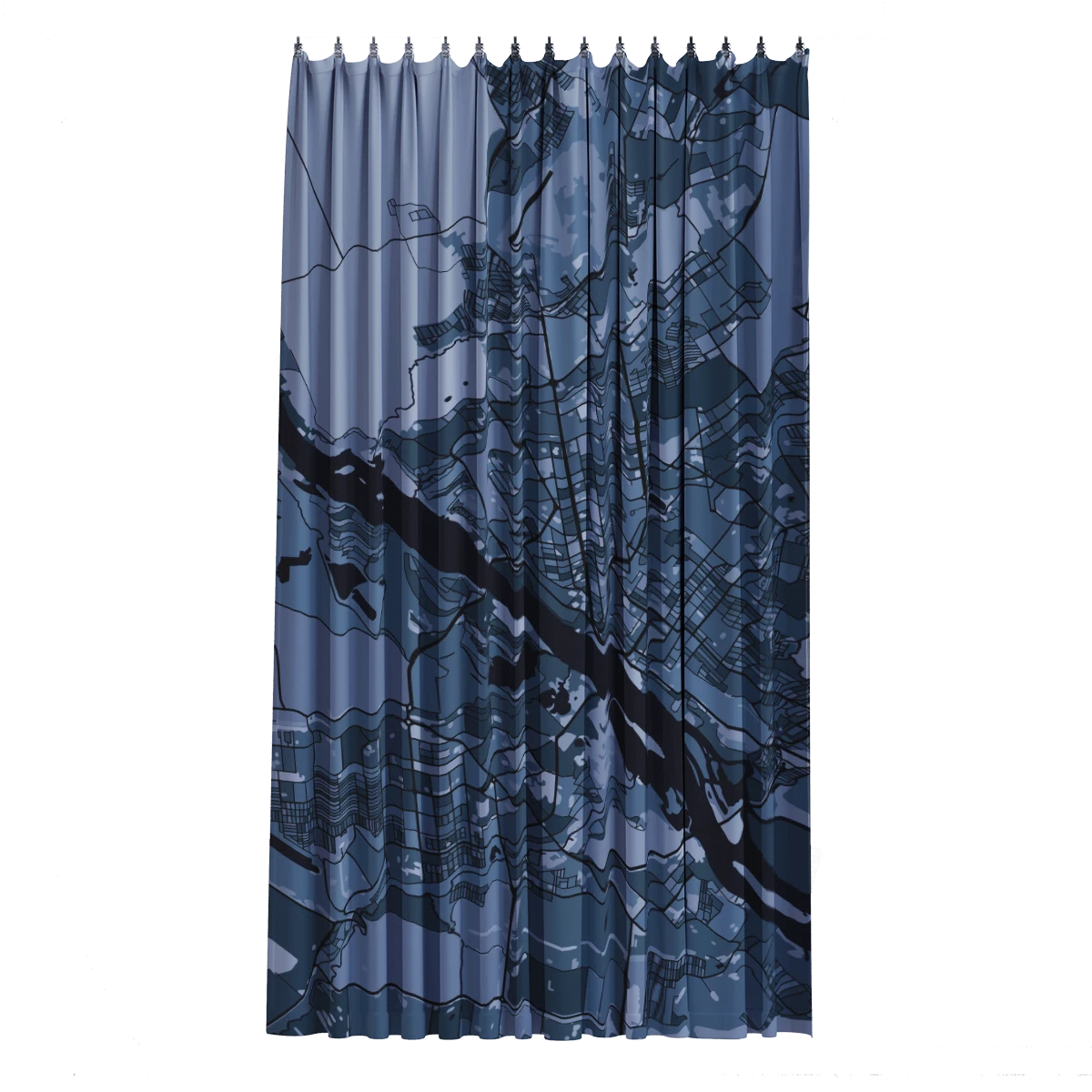 バスカーテン - シルバー