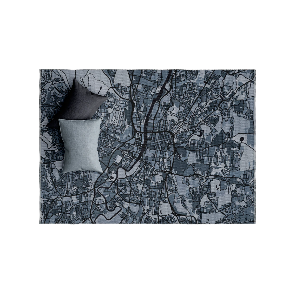 Alfombra de área - Plata