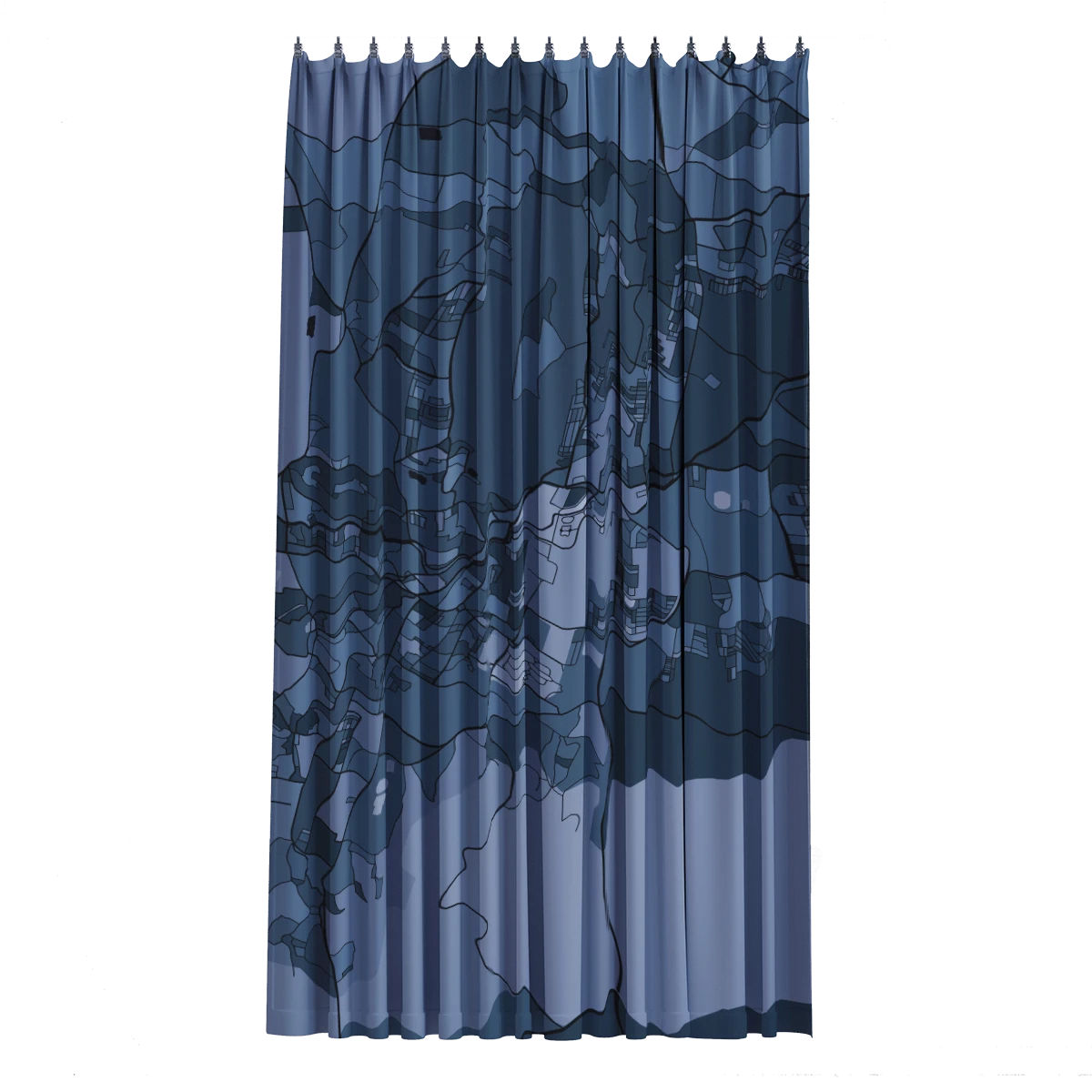 Bath Curtain - Silver