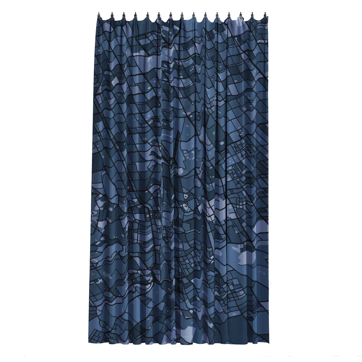 Bath Curtain - Silver