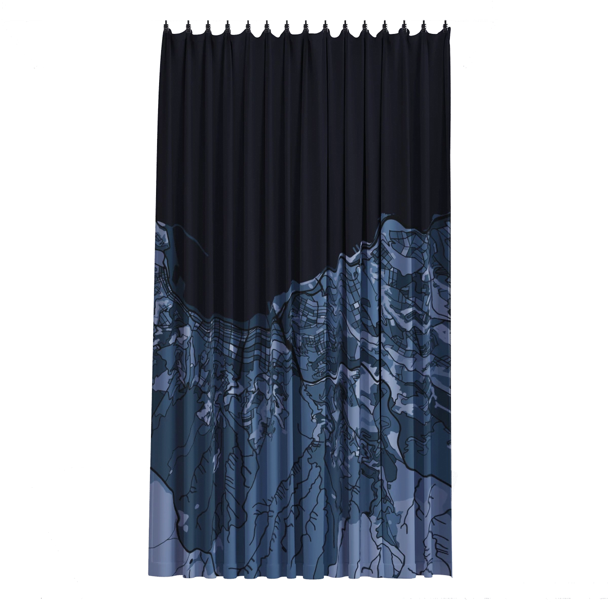 Bath Curtain - Silver