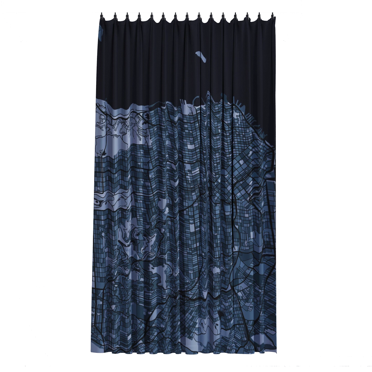 バスカーテン - シルバー