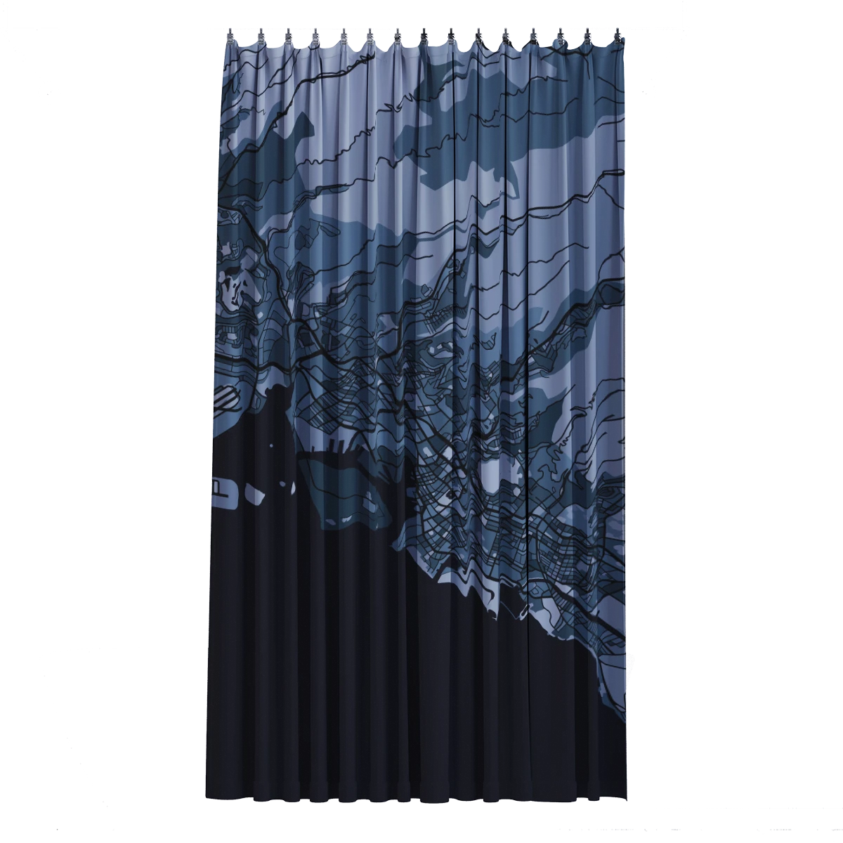 Bath Curtain - Silver