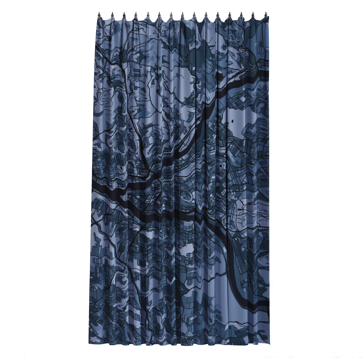 Bath Curtain - Silver