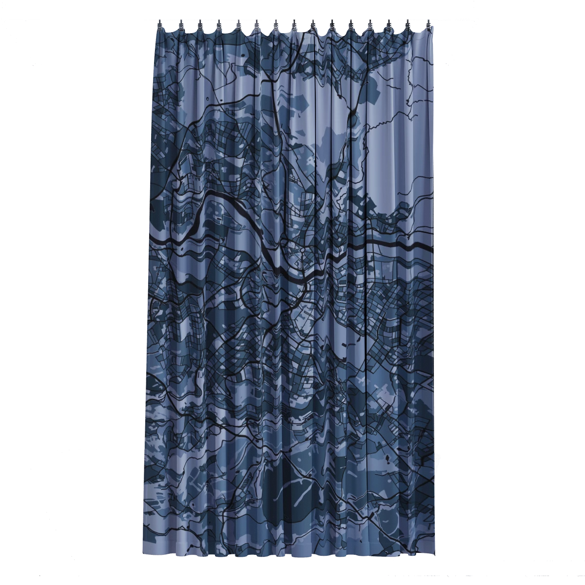 Bath Curtain - Silver