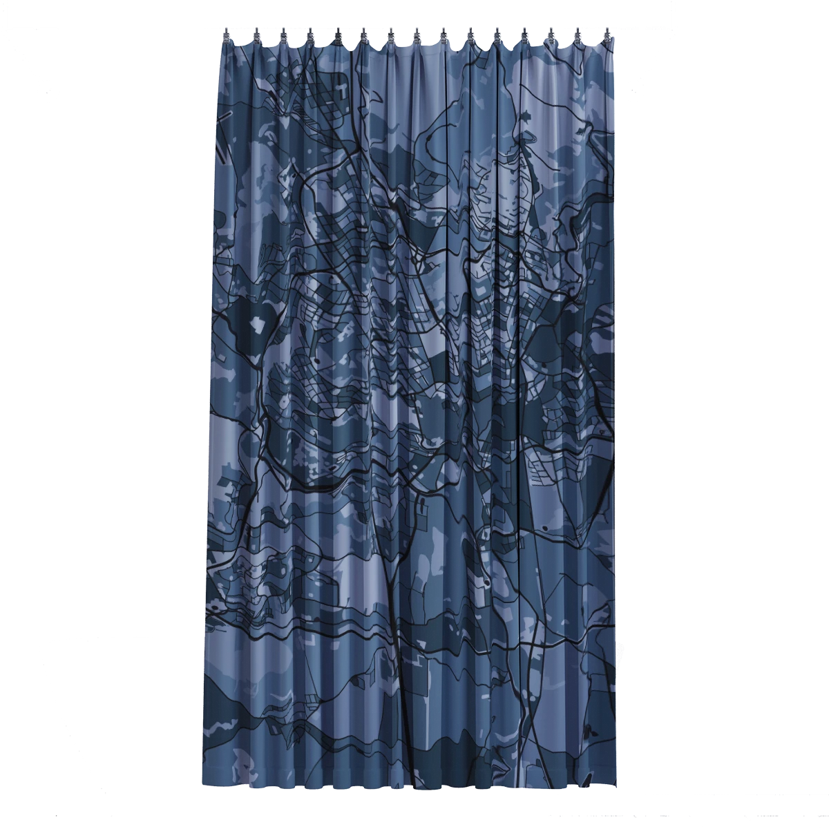 Bath Curtain - Silver