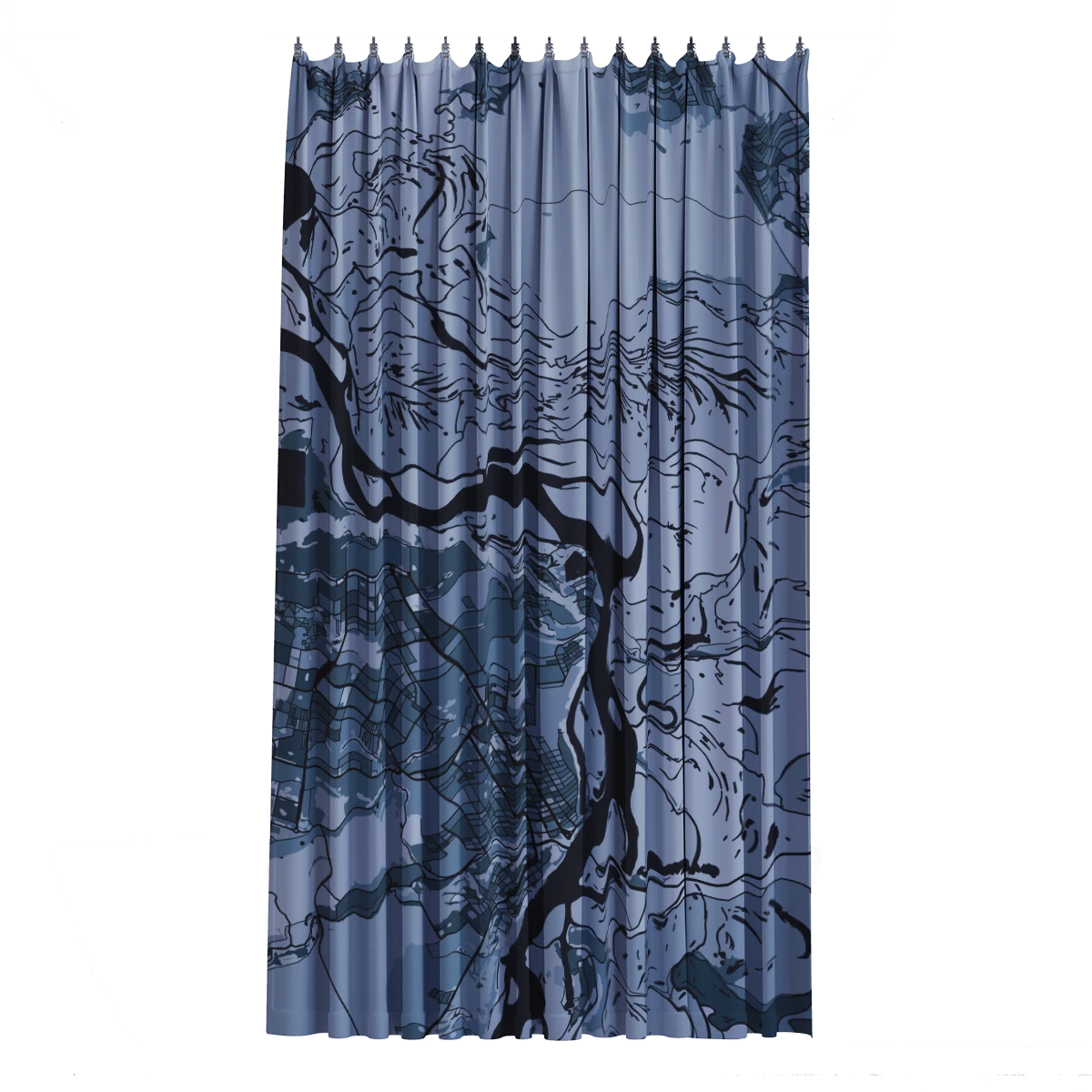 Bath Curtain - Silver